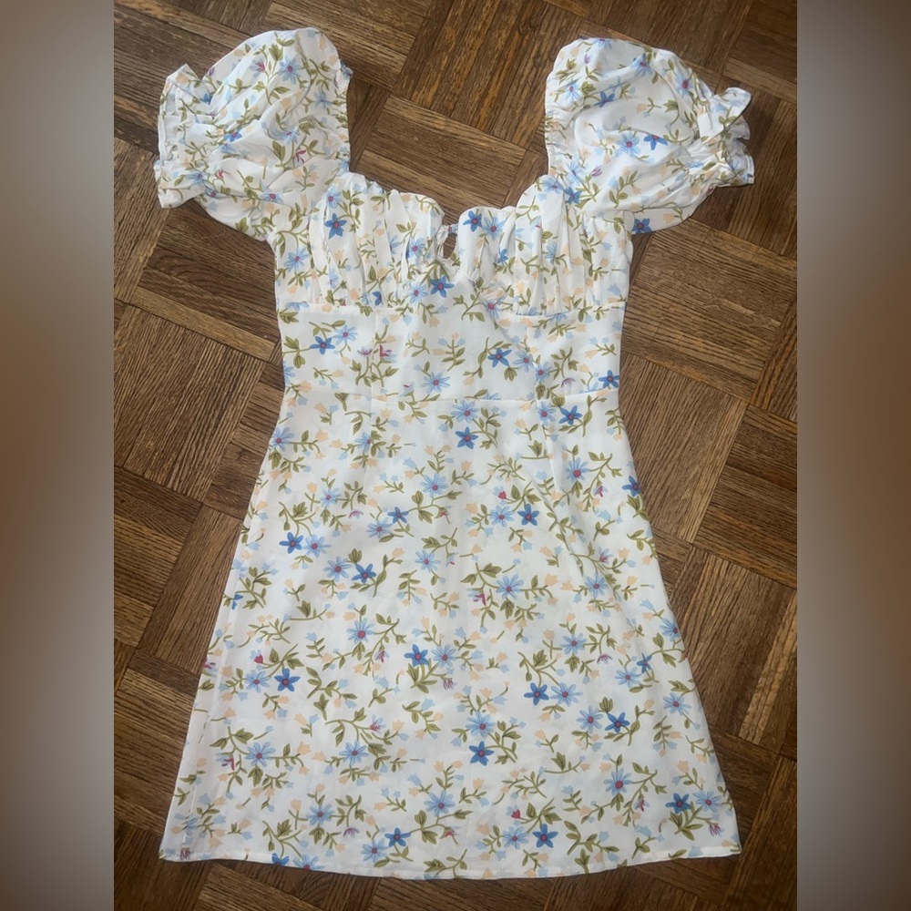 Floral Puff Sleeve Dress